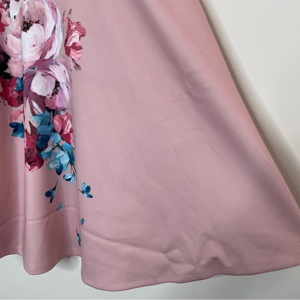NWT Ted Baker SIRENTA Raspberry Bardot Skater Dress Ted Size 5/ US 12 - Picture 13 of 14